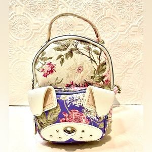 Betsy Johnson XOBaybee Multi mini floral backpack Brand New with Tags